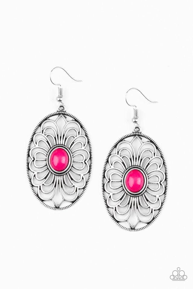 Really Whimsy - Pink - Paparazzi Earring Image