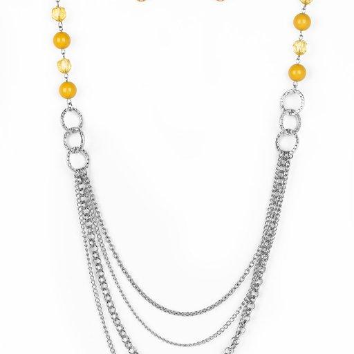 Paparazzi Necklace ~ Vividly Vivid - Yellow