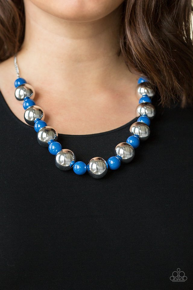 Top Pop - Blue - Paparazzi Necklace Image