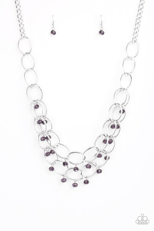 Yacht Tour - Purple - Paparazzi Necklace Image