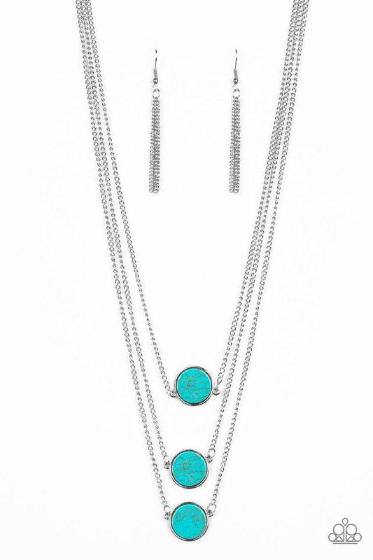 Paparazzi Necklace ~ CEO of Chic - Blue