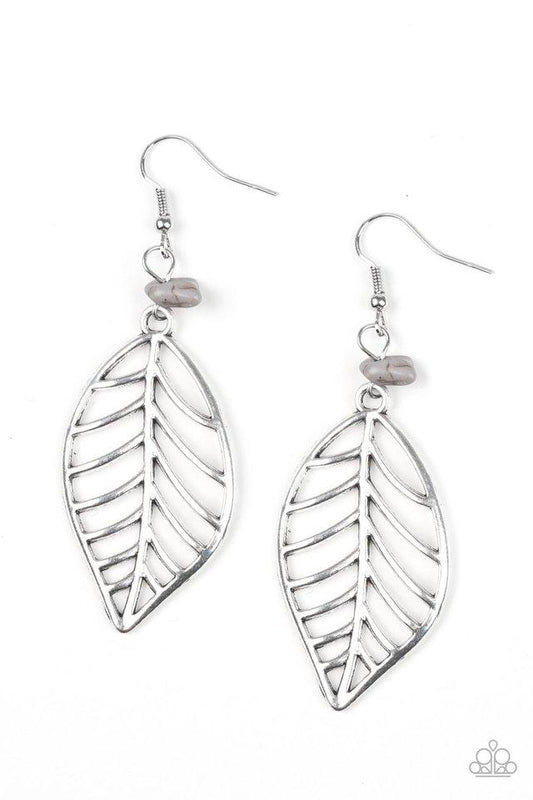 Paparazzi Earring ~ BOUGH Out - Silver