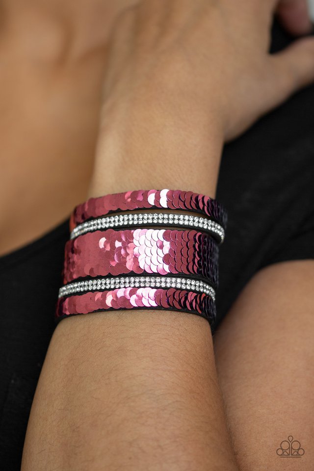 Paparazzi Bracelet ~ MERMAID Service - Pink