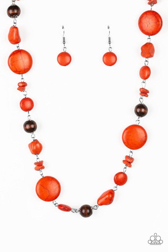 Paparazzi Necklace ~ Canyon Collection - Orange