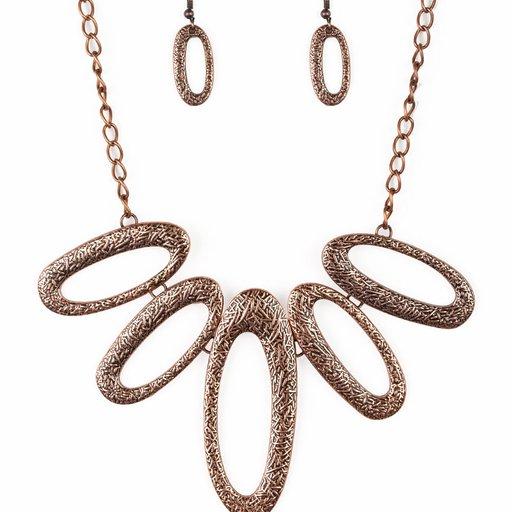 Paparazzi Necklace ~ Easy, TIGRESS! - Copper