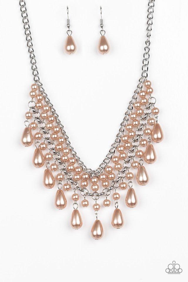 Paparazzi Necklace ~ The Guest List - Brown