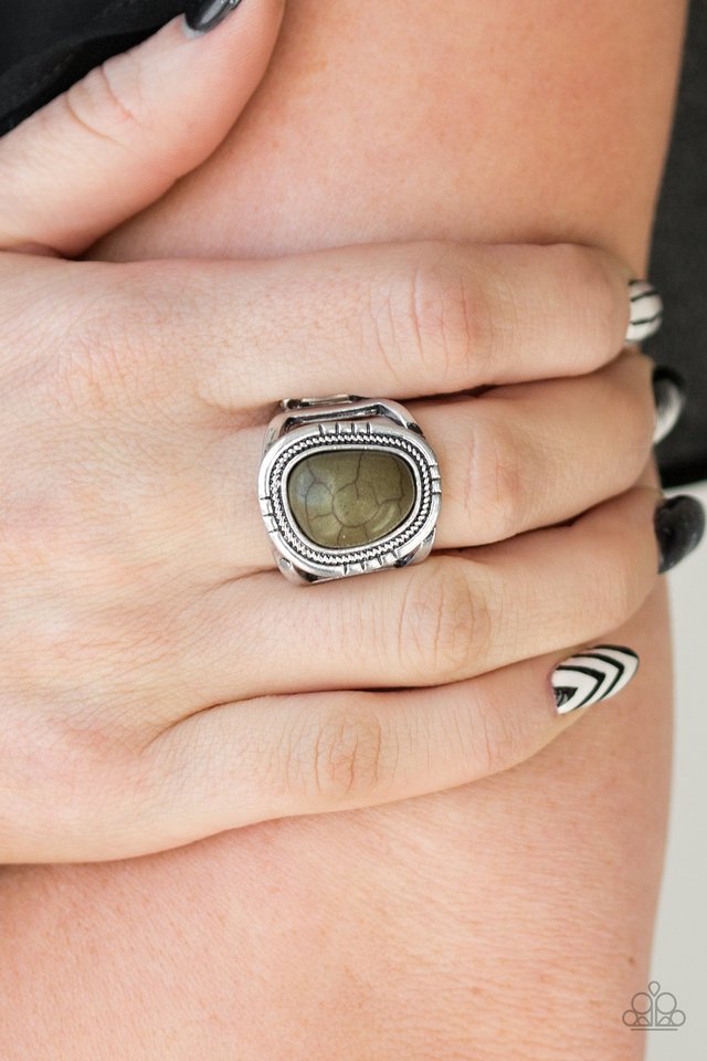 Out On The Range - Green - Paparazzi Ring Image