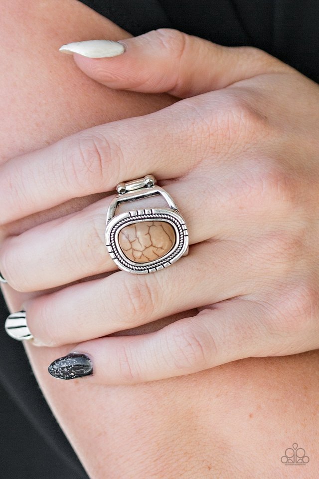 Out On The Range - Brown - Paparazzi Ring Image