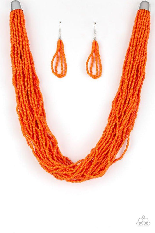 Paparazzi Necklace ~ The Show Must CONGO On! - Orange