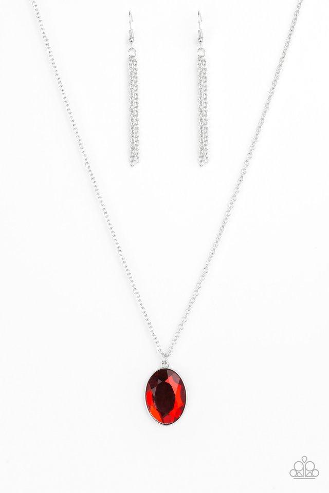 Paparazzi Necklace ~ Definitely Duchess - Red