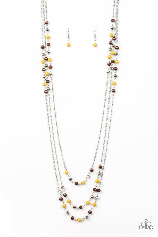 Paparazzi Necklace ~ Seasonal Sensation - Yellow