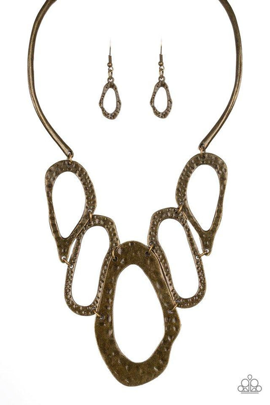 Paparazzi Necklace ~ Prime Prowess - Brass