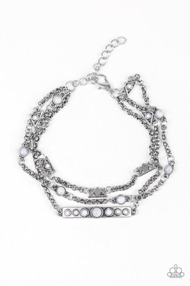 Paparazzi Bracelet ~ No Means NOMAD - Silver
