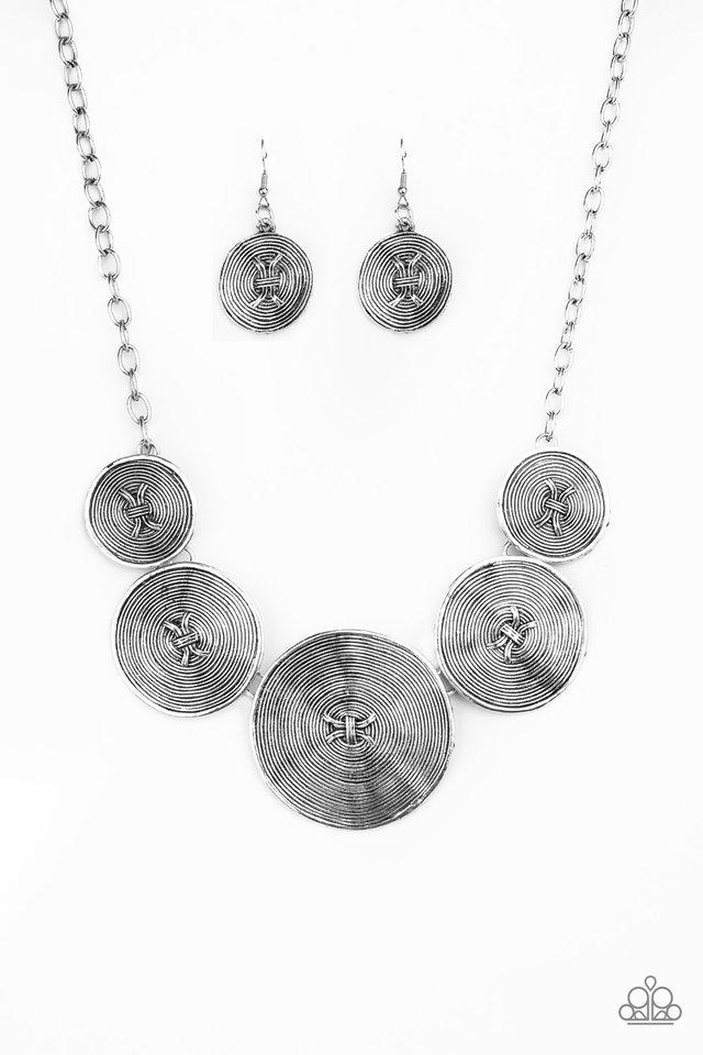 Paparazzi Necklace ~ Deserves A Medal - Silver