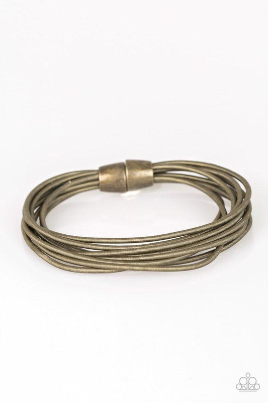 Paparazzi Bracelet ~ Mainstream Maverick  - Brass
