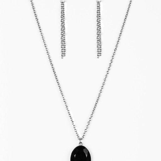 Paparazzi Necklace ~ Definitely Duchess - Black