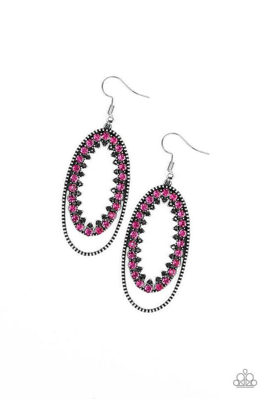 Paparazzi Earring ~ Marry Into Money - Pink