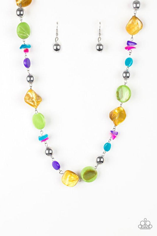 Paparazzi Necklace ~ A World To SEA - Multi