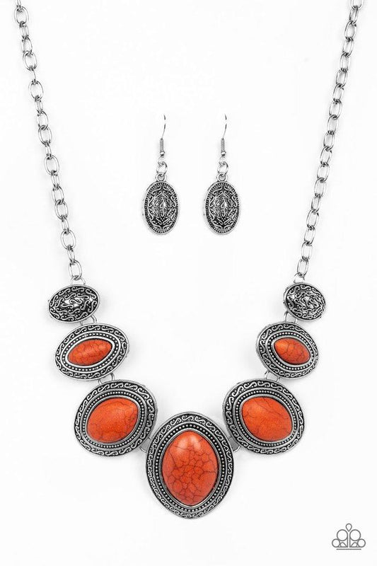 Paparazzi Necklace ~ Sierra Serenity - Orange