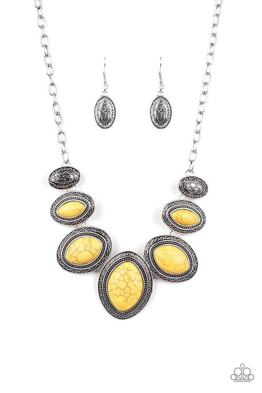 Paparazzi Necklace ~ Sierra Serenity - Yellow