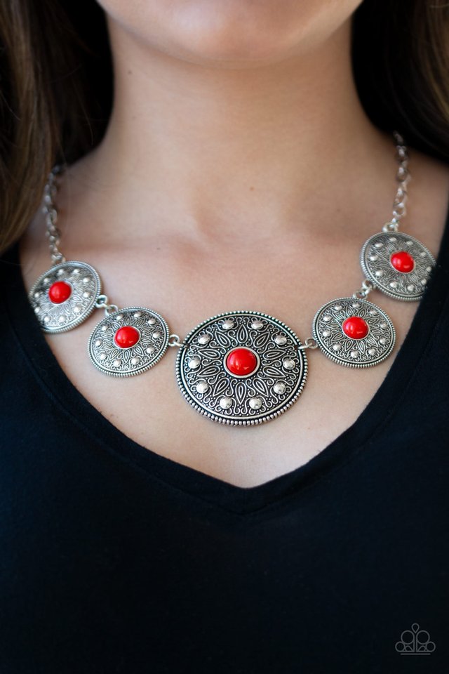Hey, SOL Sister - Red - Paparazzi Necklace Image