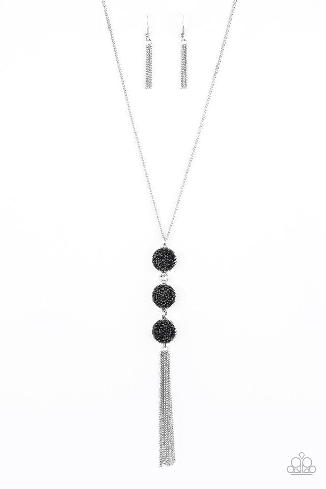 Triple Shimmer - Black - Paparazzi Necklace Image