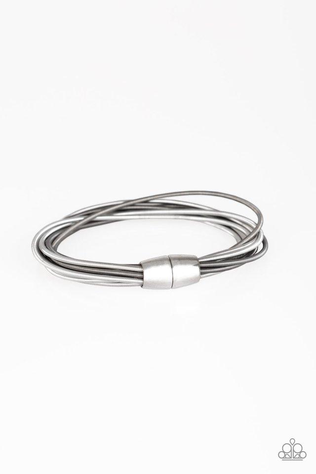 Paparazzi Bracelet ~ Mainstream Maverick  - Silver