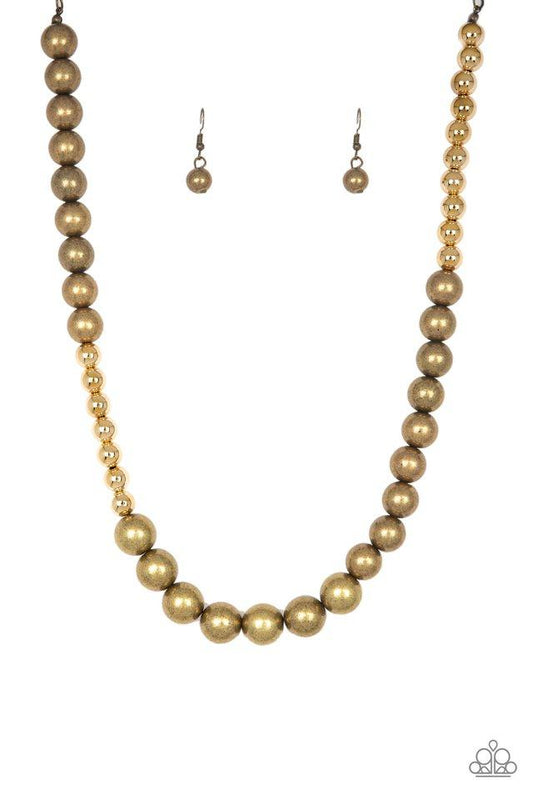 Paparazzi Necklace ~ Power To The People - Brass