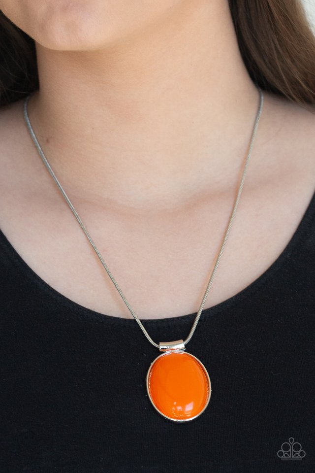 Rising Stardom - Orange - Paparazzi Necklace Image