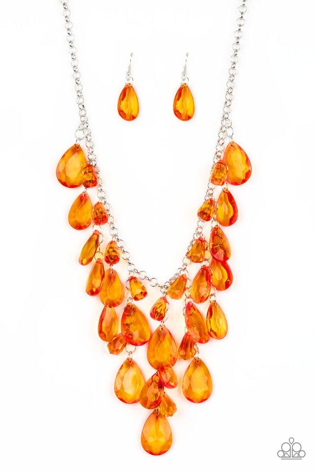 Paparazzi Necklace ~ Irresistible Iridescence - Orange