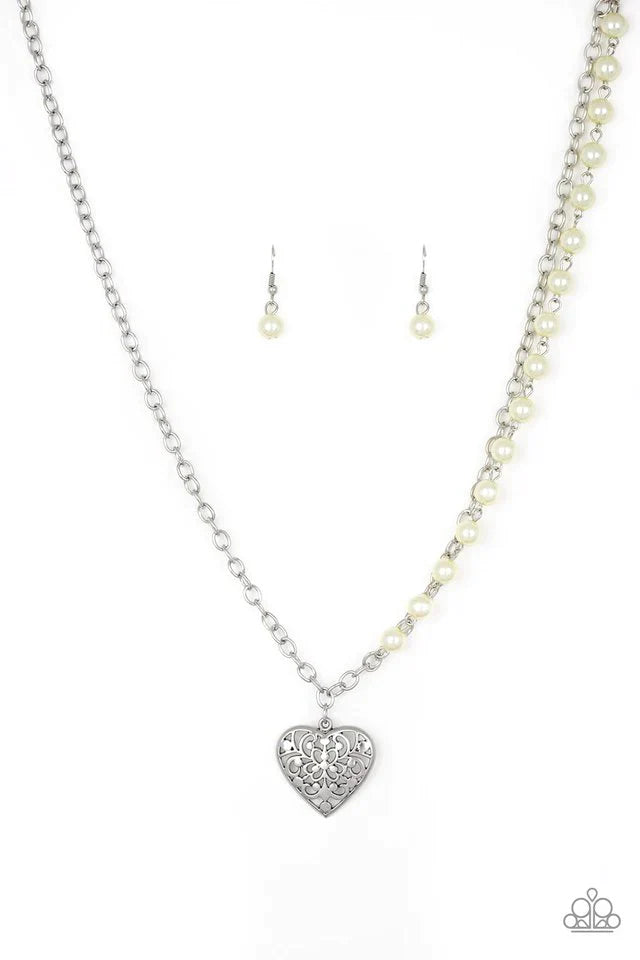 Paparazzi Necklace ~ Forever In My Heart - Yellow