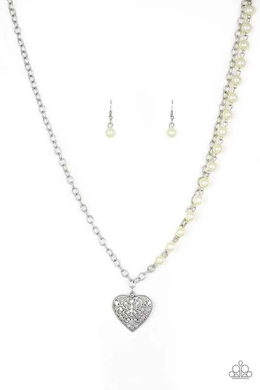 Paparazzi Necklace ~ Forever In My Heart - Yellow