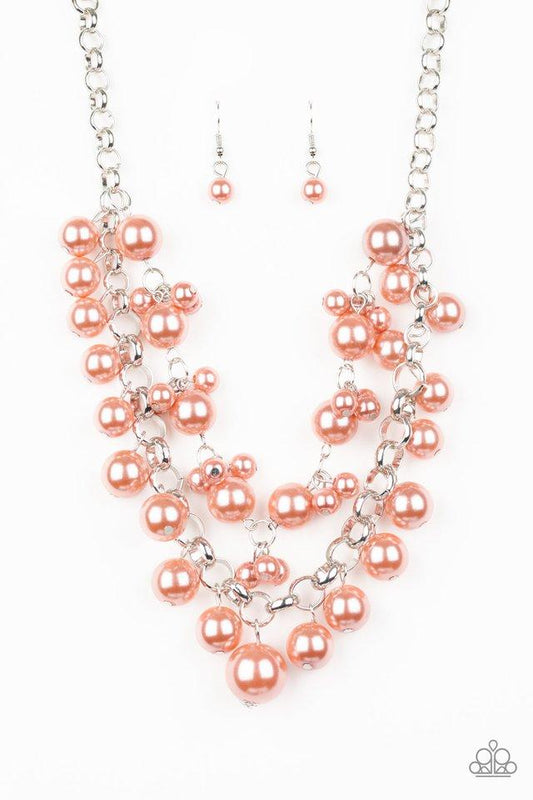 Paparazzi Necklace ~ BALLROOM Service - Orange