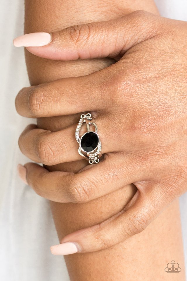 Couldnt Care FLAWLESS - Black - Paparazzi Ring Image