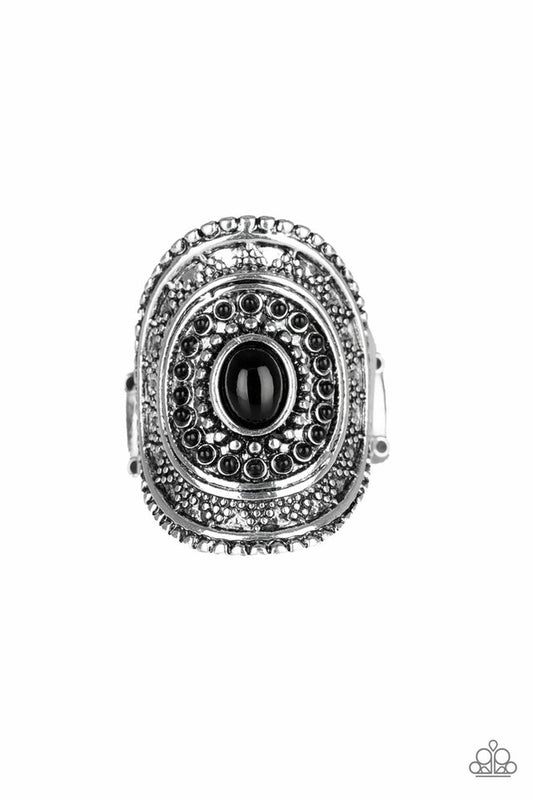 Adventure Venture - Black - Paparazzi Ring Image