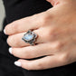 Glass Half-COLORFUL - Blue - Paparazzi Ring Image