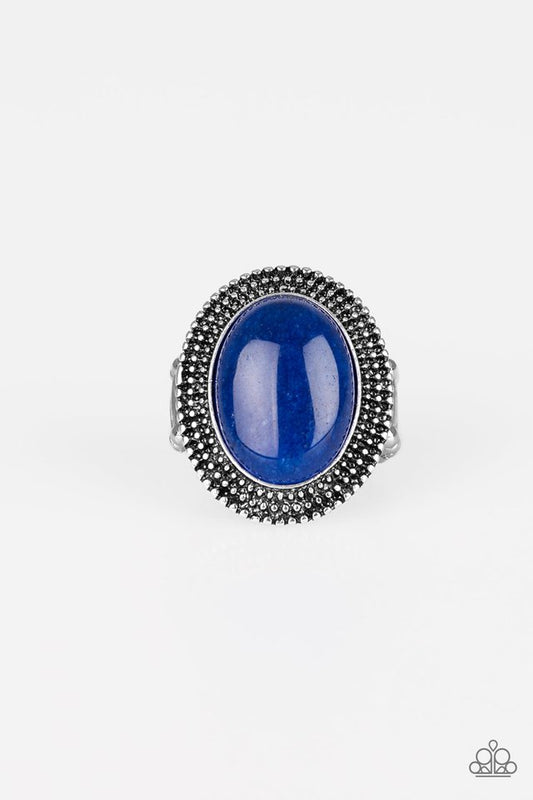 Outdoor Oasis - Blue - Paparazzi Ring Image