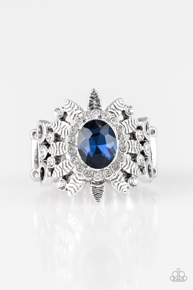 Burn Bright - Blue - Paparazzi Ring Image