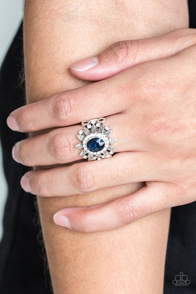 Burn Bright - Blue - Paparazzi Ring Image