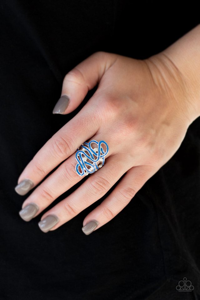The Run-Around - Blue - Paparazzi Ring Image