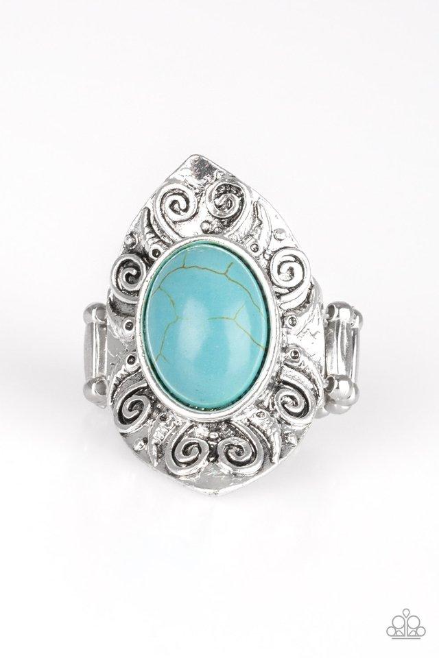 Paparazzi Ring ~ Mega Mother Nature - Blue