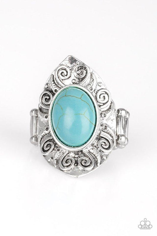 Paparazzi Ring ~ Mega Mother Nature - Blue