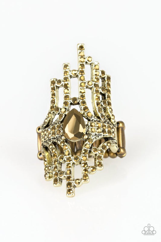 Modern Muse - Brass - Paparazzi Ring Image