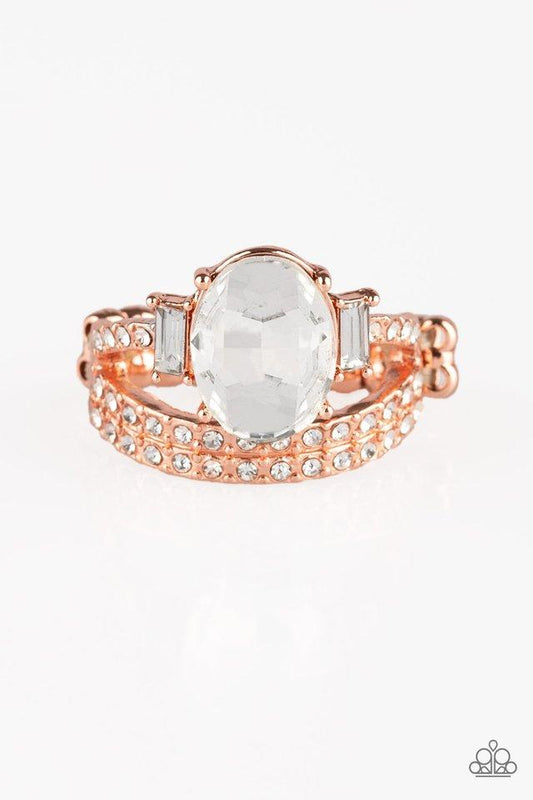 Paparazzi Ring ~ Bling Queen - Copper