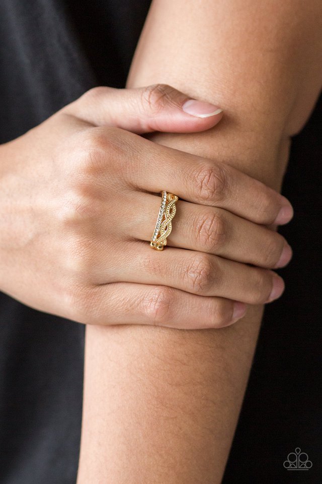 Unstoppable Shine - Gold - Paparazzi Ring Image
