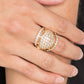 The Seven-FIGURE Itch - Gold - Paparazzi Ring Image