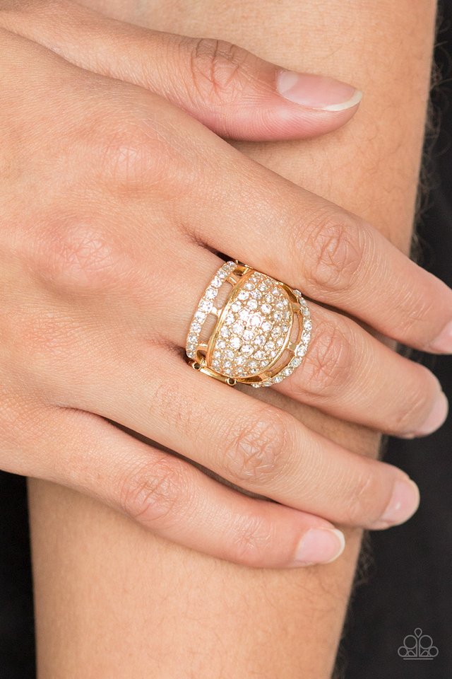 The Seven-FIGURE Itch - Gold - Paparazzi Ring Image