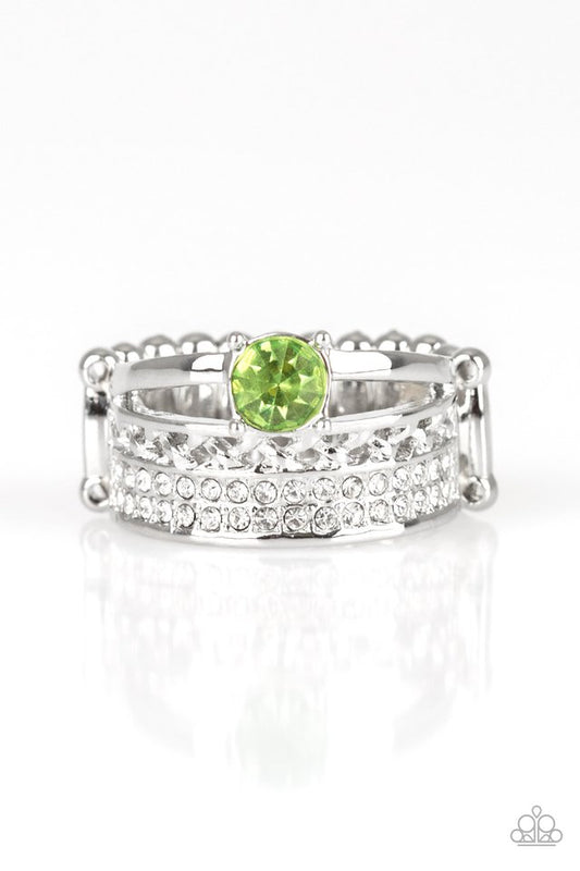 The Overachiever - Green - Paparazzi Ring Image