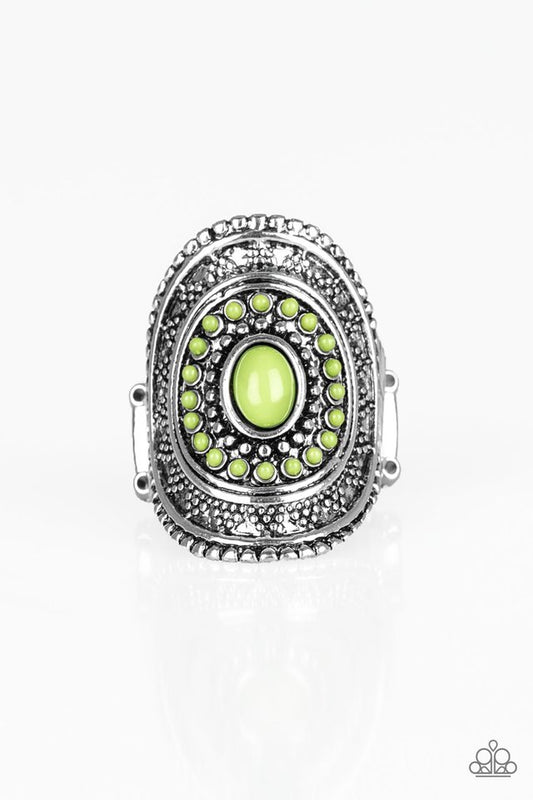 Adventure Venture - Green - Paparazzi Ring Image