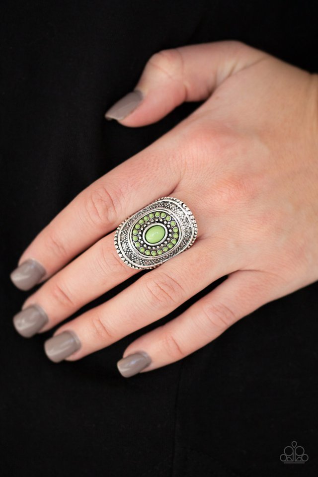 Adventure Venture - Green - Paparazzi Ring Image